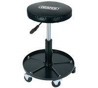 Draper Adjustable Work Seat Oil Resistant Vinyl Hydraulic Seat Big Castors 54229