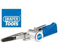 DRAPER AIR BELT SANDER 10MM SANDING MACHINE FINGER FILE & 3 BELTS 84123