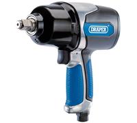 Draper Air Impact Wrench With Ergonomic Soft Grip Handle 1/2" Square Drive