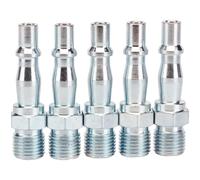 Draper Air Line Coupling Screw Adaptors BSP Male Thread 1/4" BSP Pack of 5
