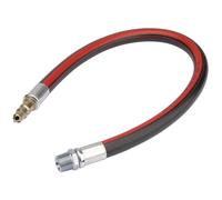 Draper Air Line Whip Hose 600mm 1/2" BSP Male Female Ends Red Black 54440