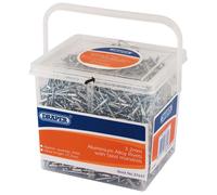 Draper Aluminium Blind Rivets With Steel Mandrel 3.2 x 10.2mm Tub Of 2000 Pieces
