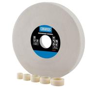 Draper 04142 Aluminium Oxide Bench Grinding Wheel 200 X 25Mm 80G White 1