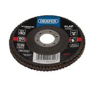 Draper Aluminium Oxide Flap Disc, 115 x 22.23mm, 40 Grit