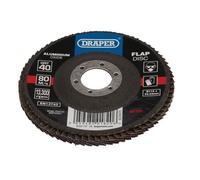 Draper Aluminium Oxide Flap Discs 115mm 40g Pack of 1