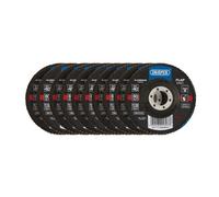 Draper Aluminium Oxide Flap Discs 115mm 40g Pack of 10