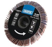 Draper Aluminium Oxide Flap Wheel, 5 X 60mm, 80 Grit 93361