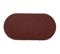 Draper Aluminium Oxide Sanding Discs 115mm 240 Grit Hook & Loop 10 Pieces