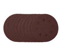 Draper Aluminium Oxide Sanding Discs 115mm 80 Grit Hook & Loop 10 Pieces