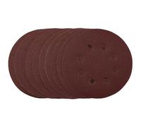 Draper Aluminium Oxide Sanding Discs 125mm Hook & Loop 120 Grit 10 Pieces
