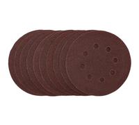 Draper Aluminium Oxide Sanding Discs 125mm Hook & Loop 80 Grit 10 Pieces