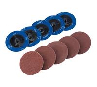 Draper Assorted Aluminium Oxide Sanding Discs, 50mm (Pack of 10)