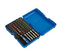 Draper Assorted Coloured Screwdriver Bit Set 60 Pc Quick Release Holder 82405