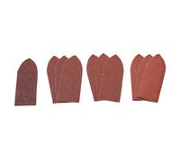 Draper Assorted Hook and Loop Aluminium Oxide Sanding Sheets, 32 x 92mm (Pack of 10)