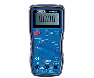 Draper Auto-Ranging Digital Multimeter, 1 x Test Leads, 1 x Temp Probe 41820