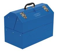 Draper Barn Type Tool Box with 4 Cantilever Trays Blue 460 x 257 x 355mm 460mm