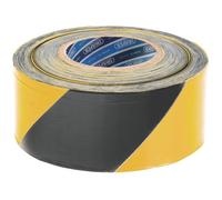 Draper Barrier Tape Roll, 500m x 75mm, Black and Yellow