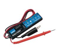 Draper Battery & Alternator Analyser For 12V DC Systems Crocodile Test Clip