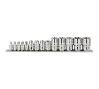 Draper BDH14TX/B 1/4'', 3/8'', 1/2'' Drive 14 Piece TX-STAR Socket Set