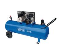 Draper Belt-Driven Air Compressor With On & Off Pressure Switch 200L 2.2kW