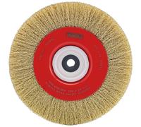 Draper Bench Grinder Crimped Steel Wire Brush 200 x 25mm Reducing Bushes 33880