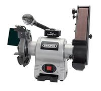Draper Bench Grinder with Sanding Belt and Worklight 150mm 370W 230V 05096