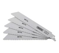 Draper Bi-Metal Metal Cutting Reciprocating Sabre Saw Blades 150mm Pack of 5