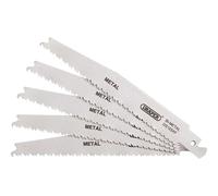Draper Bi-Metal Metal Cutting Reciprocating Sabre Saw Blades 150mm Pack of 5
