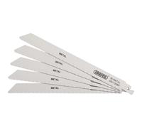 Draper 38631 Bi-Metal Reciprocating Saw Blades For Metal Cutting 225Mm 18Tpi (Pack Of 5) each 5