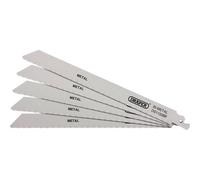 Draper Bi-Metal Metal Cutting Reciprocating Sabre Saw Blades 225mm Pack of 5