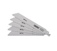 Draper 43459 Bi-Metal Reciprocating Saw Blades For Metal 150Mm 14Tpi (Pack Of 5) each 1