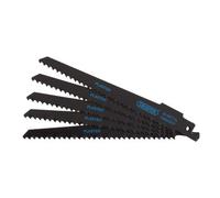 Draper Bi-Metal Reciprocating Saw Blades For Plaster Cutting, 150mm, 6Tpi (Pack Of 5) 43426