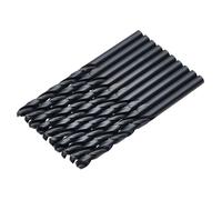 Draper 10pcs Black HSS Drill Bit, 5.0mm x 86mm - 08826 - for Metal, Wood and Plastic