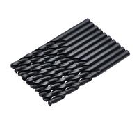 Draper 10pcs Black HSS Drill Bit, 7.0mm x 109mm - 08834 - for Metal, Wood and Plastic