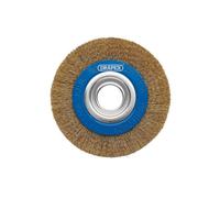 Draper Brassed Steel Bench Grinder Wire Wheel Brush, 150 X 31.75mm 08066