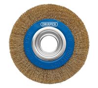 Draper Brassed Steel Bench Grinder Wire Wheel Brush 150 X 31.75Mm each 1 08066
