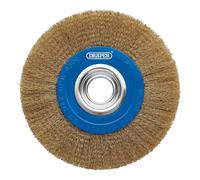 Draper Brassed Steel Bench Grinder Wire Wheel Brush 200 x 31.75mm 08067