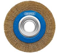 Draper 08066 Brassed Steel Bench Grinder Wire Wheel Brush, 150 x 31.75mm Bore