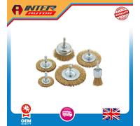Draper Brassed Steel Crimped Wire Brush Set (6 Piece) 07436