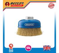 Draper Brassed Steel Crimped Wire Cup Brush, 100mm, M14 41445