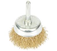 Draper Brassed Steel Crimped Wire Cup Brush, 50mm 41432