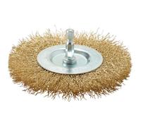 Draper 41428 Brassed Steel Crimped Wire Wheel Brush 100Mm each 1