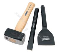 Draper Builders Kit with Hickory Handle (3 Piece)