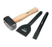 Draper 3 Piece Builders Tools Kit | Club Hammer, Chisel and Bolster | Builders Hand Tools | 26120