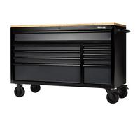 Draper Bunker 10 Drawer Workbench Roller Tool Cabinet, 56", Grey