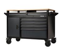 BUNKER® Multi-Functional Workbench Roller Tool Cabinet - 14 Drawer, 48", Grey