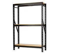 BUNKER® Modular 3 Tier Racking with Hardwood Shelving 1500mm (14 Piece)