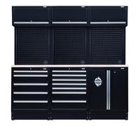 Draper Bunker 14 Piece Workshop Storage Solution With 2040mm Stainless Steel Worktop