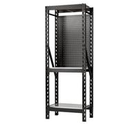 Draper Bunker 17 Piece Modular 3 Tier Racking With Stainless Steel Shelving And Pegboards, 750mm 27971