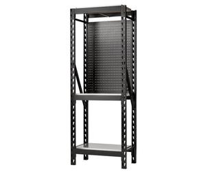 Draper Bunker 17 Piece Modular 3 Tier Racking With Stainless Steel Shelving And Pegboards, 750mm 27971
